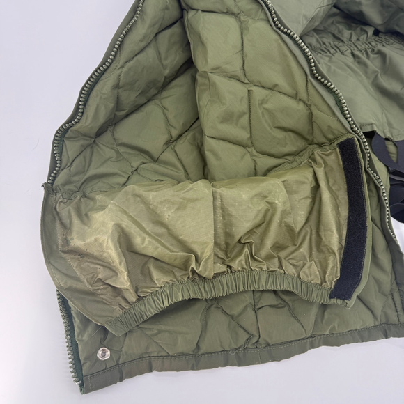 Vintage Edco Insulated Winter Bib Overalls Nylon Military Green Men 30 x 32 - Picture 13 of 15